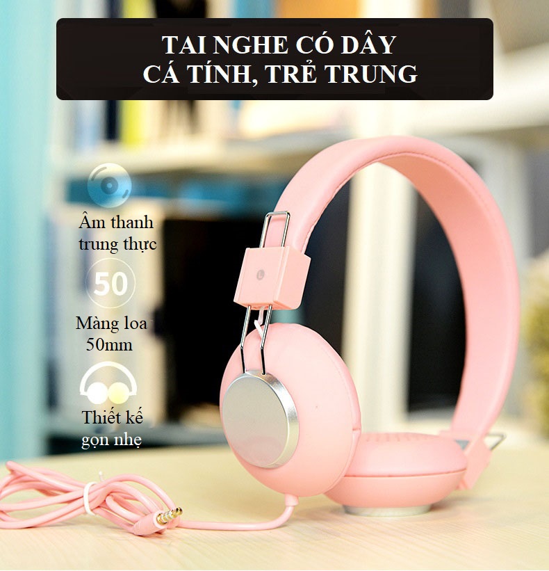 Tai nghe chụp tai headphone AK102