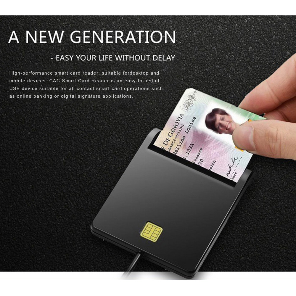 Đầu Đọc Thẻ Thông Minh Usb Tương Thích Với Windows Xp / Vista / 7 / 8 / 10 / Mac Os X / Rt-Scr1 Id / Ic