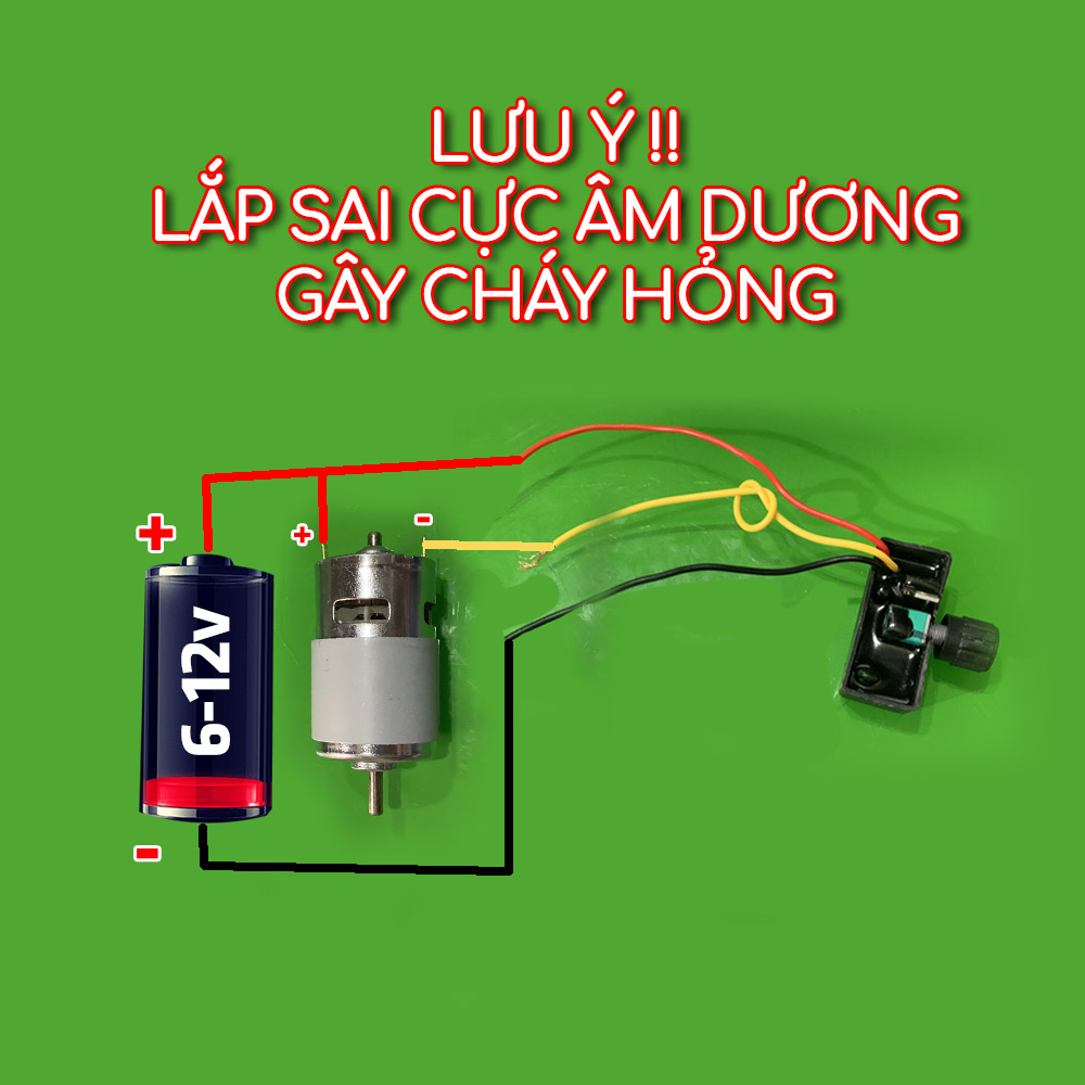 Bộ mạch chiếc áp điều chỉnh tốc độ động cơ quạt máy bơm đèn xịt thuốc 12v 5a