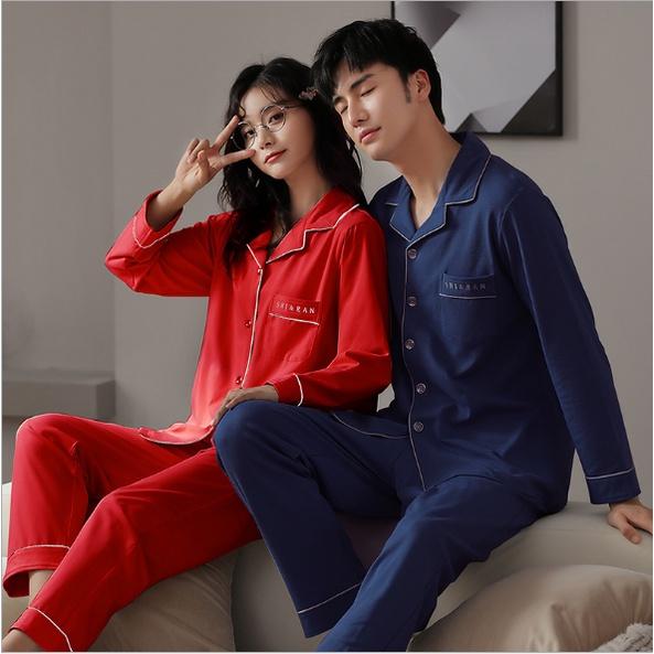 BỘ PIJAMA NỮ DÀI TAY CAO CẤP, TÔNG ĐỎ NỔI BẬT CHO CÁC CÔ DÂU MÙA CƯỚI, MÙA NOEL,SIZE M-2XL