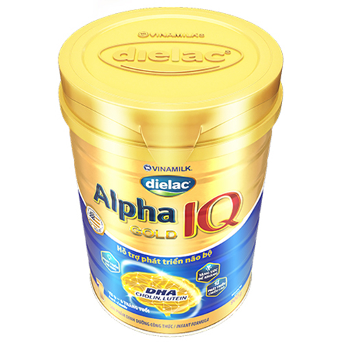 Sữa Bột Vinamilk Dielac Alpha Gold IQ Step 1 - Hộp Thiếc 900g