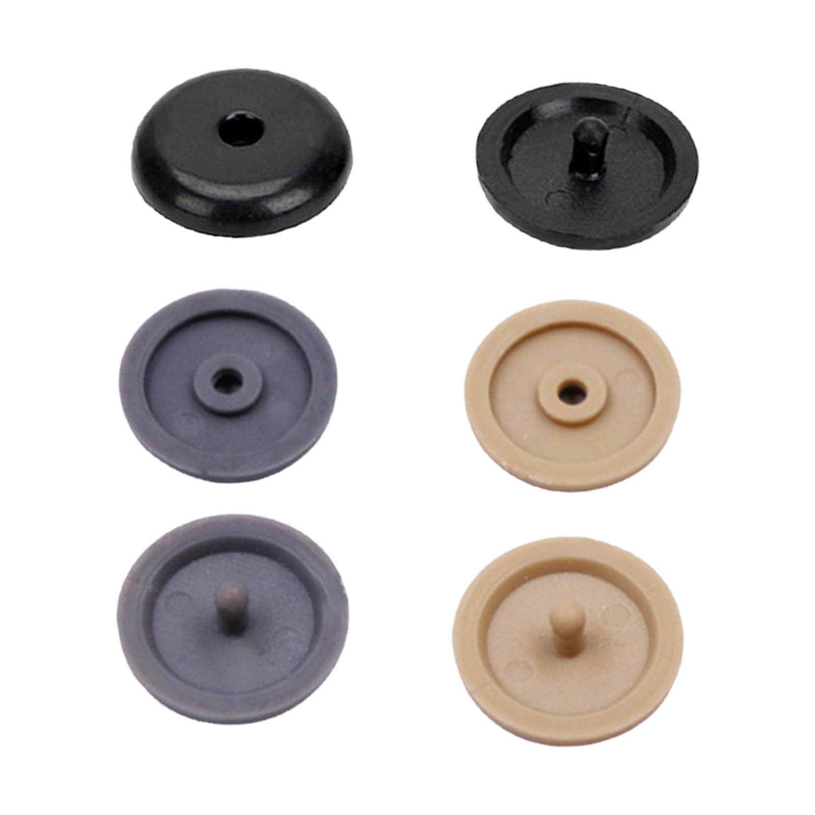 10xSeat Belt Stop Buttons Prevent Seat Belt Buckle from Sliding Down Belt Black