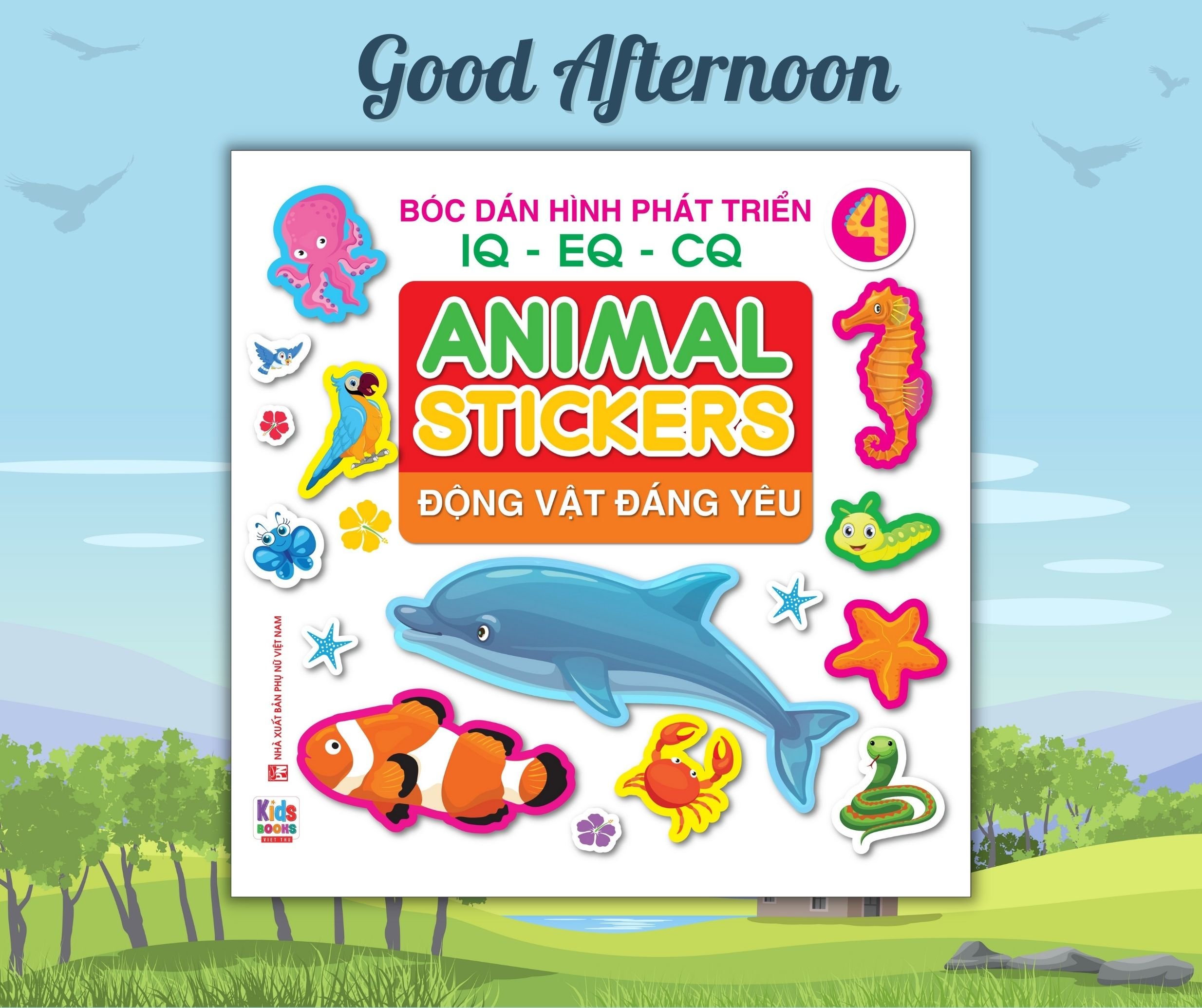 Bóc dán hình Động vật đáng yêu - Animal Stickers Tập 4