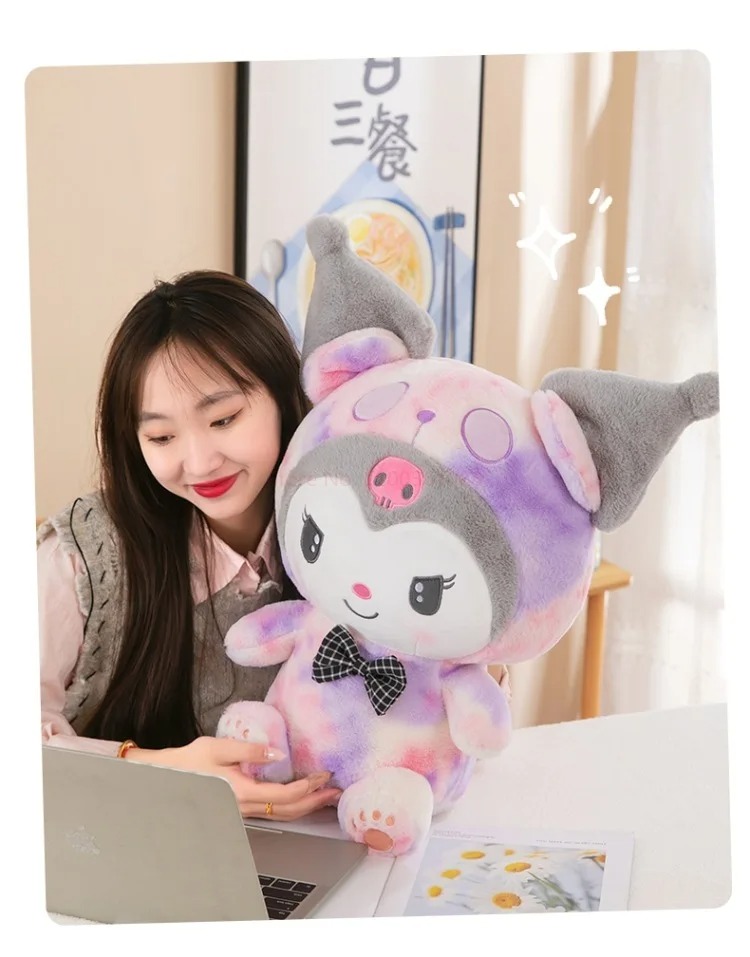Thú nhồi bông Kuromi - Melody - Cinnamoroll họa tiết loang đáng yêu - Size 35cm đến 90cm - Quà tặng gấu bông mềm mịn cho bé