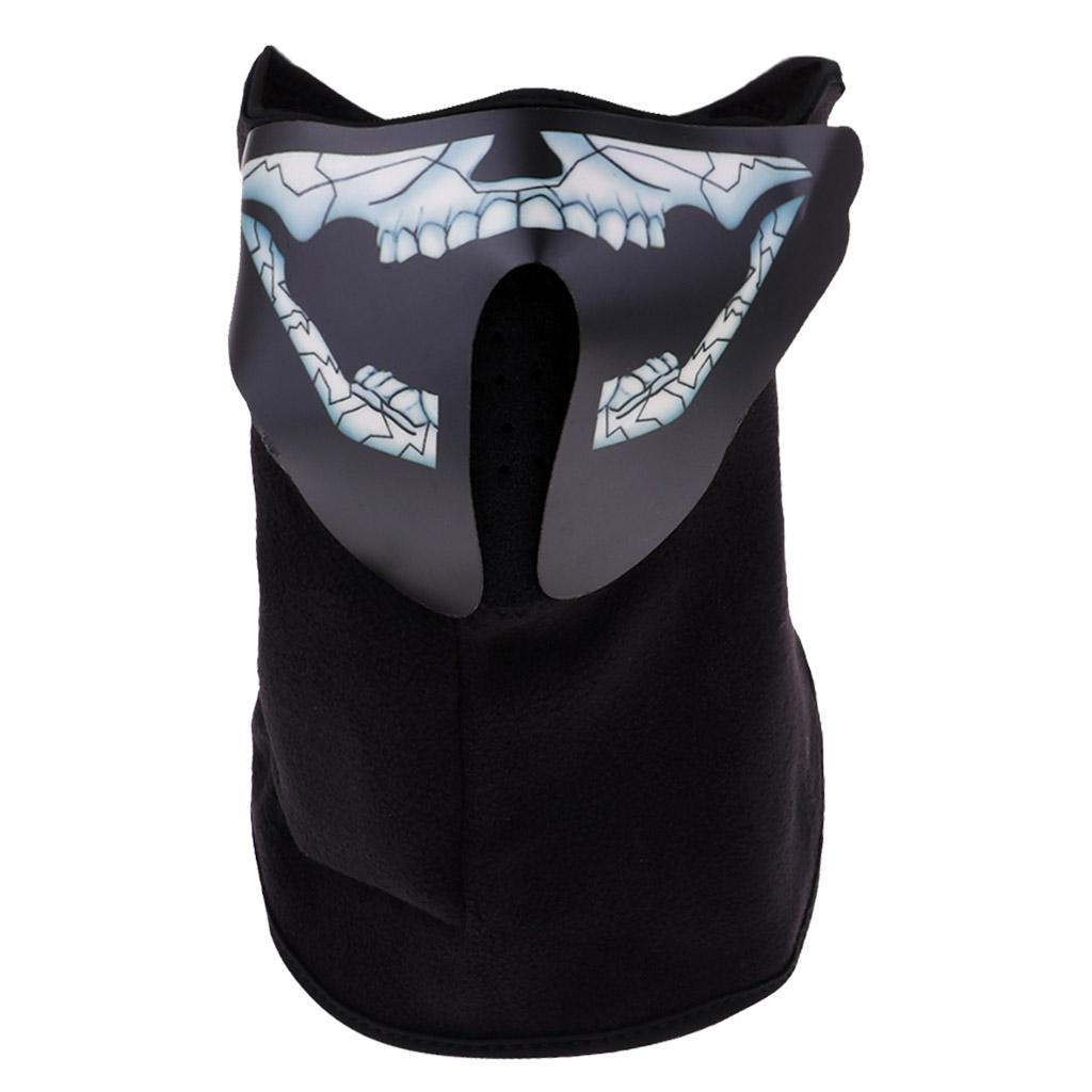 Outdoor Halloween Costume LED Luminous Flashing Light Face Mask Cycling