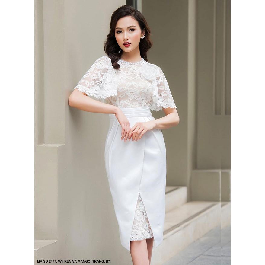 ĐẦM THUN PHỐI REN SANG TRỌNG