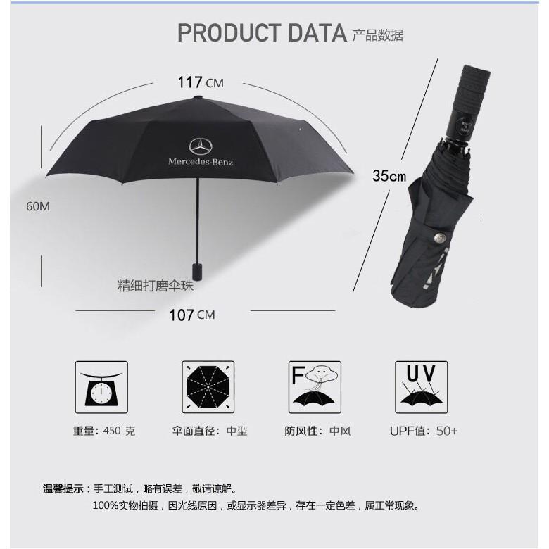 Ô dù tự động đóng mở cao cấp logo hãng xe ô tô