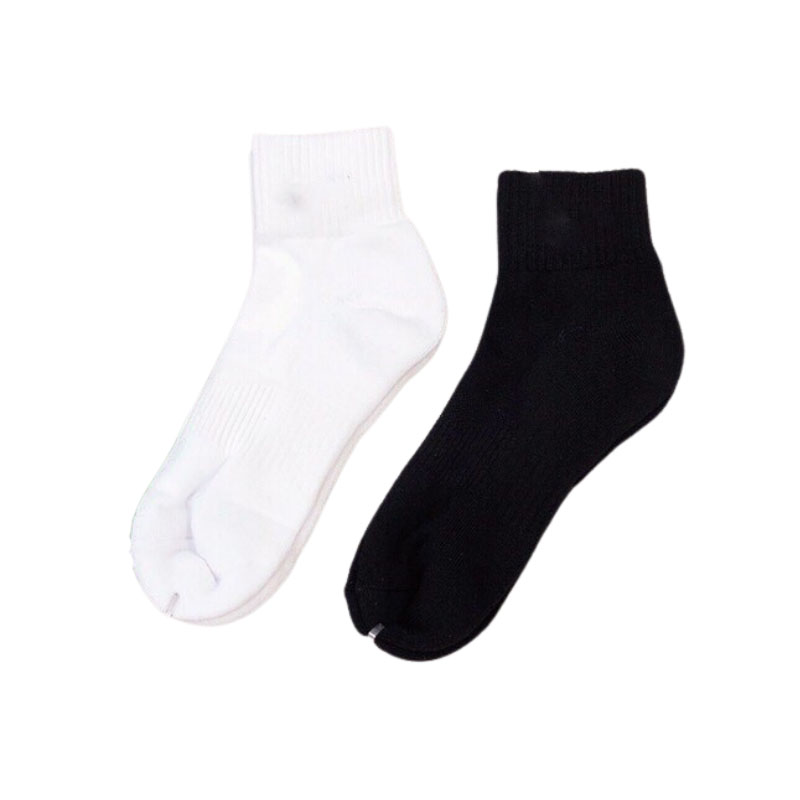 Tất Vớ Trắng Đen Thể Thao Cổ Ngắn, Cổ Trung, Cổ Cao Nam Nữ Vải Dệt Kim HBH
