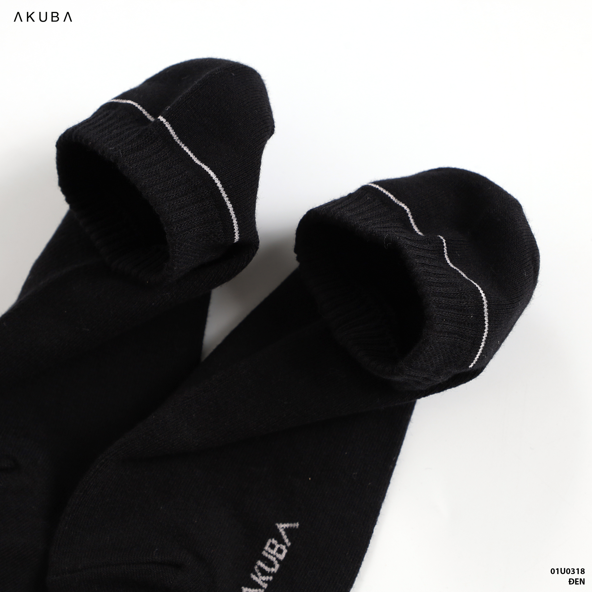 Vớ cao cổ thấp thương hiệu Akuba chất cotton mềm mại thoáng mát kháng khuẩn, chống mùi hôi 01U0318