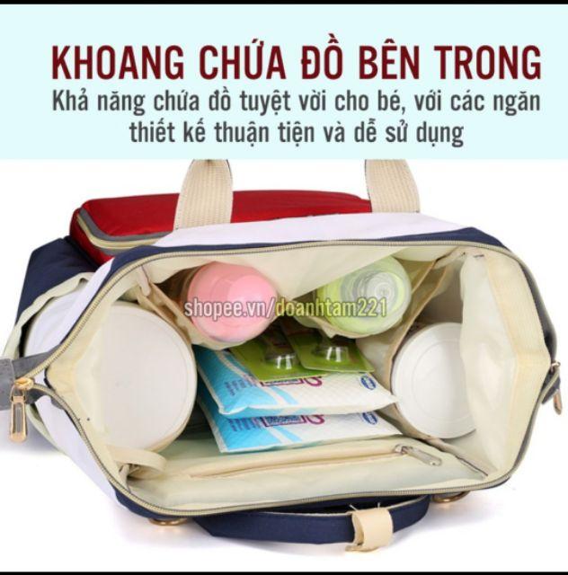 Balo bỉm sữa đựng đồ cho bé khi ra ngoài