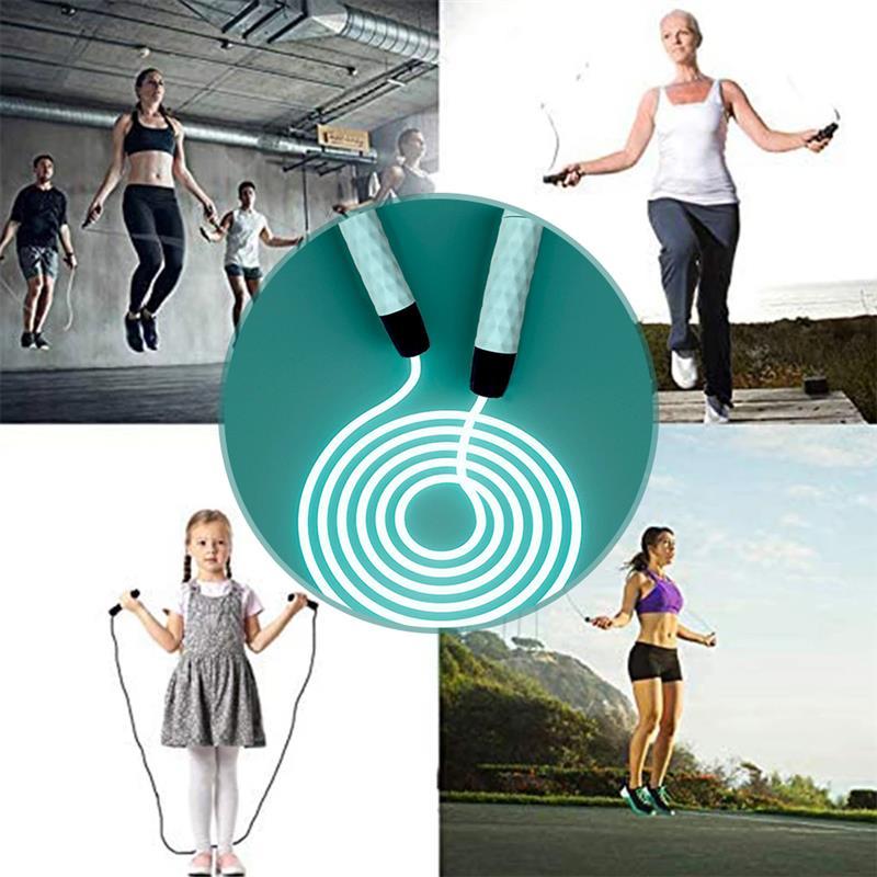 Đèn LED Nhảy Repe 2.8M 3Mm Dạ Quang Ban Đêm Nhảy Dây Nhảy Giảm Cân Trưởng Thành Thể Thao Tập Gym Di Động Tập Thể Hình thiết Bị