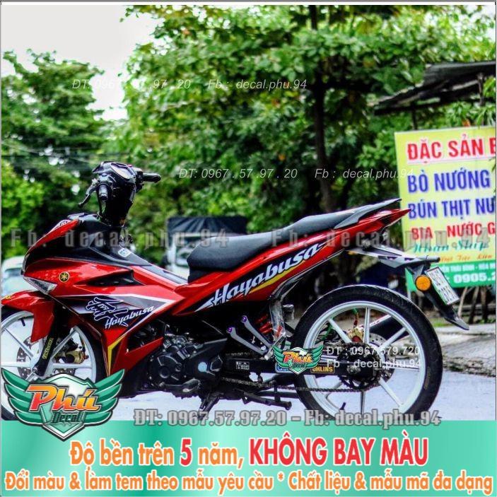 Tem rời Exciter 150 Đỏ đen Hayabusa -1