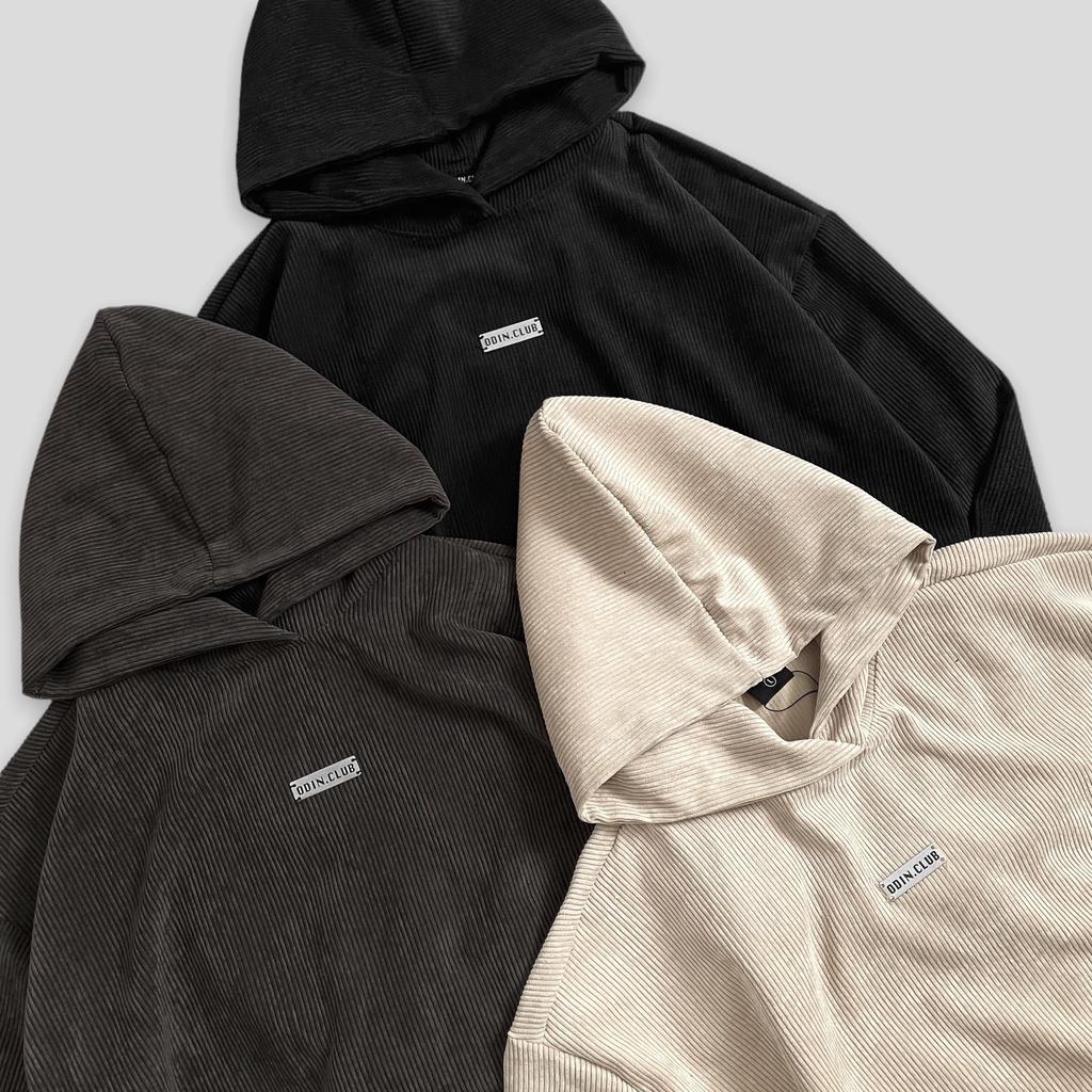 Áo Hoodie oversize Corduroy Odin Club, Áo hoodie form rộng nam nữ ODIN, Local Brand ODIN CLUB