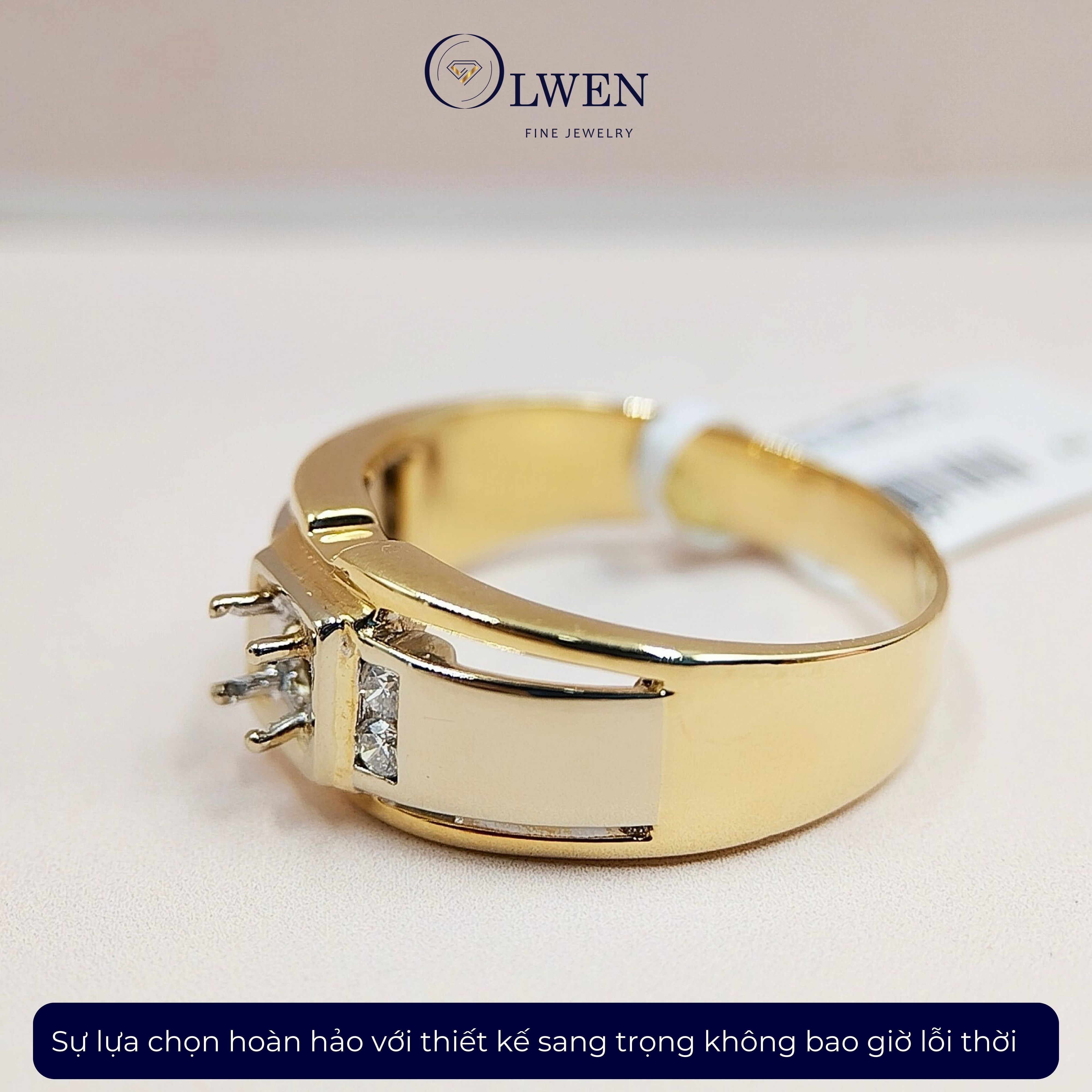 Nhẫn kim cương trắng 18K HK Olwen HA-R000045