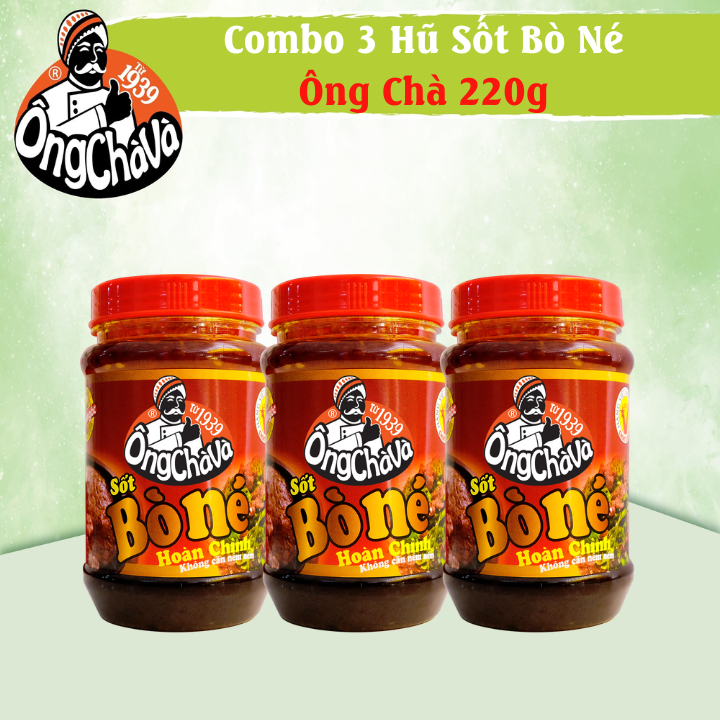 Combo 3 Hũ Sốt Bò Né Ông Chà Và 220g