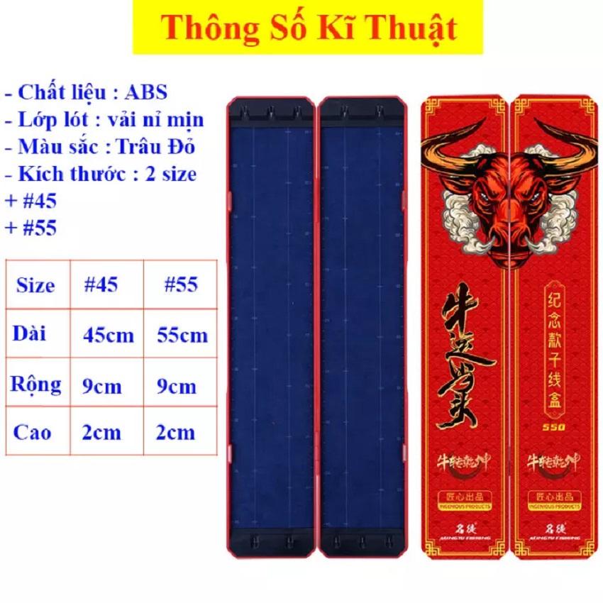 Hộp Đựng Lưỡi Câu Đài Lưỡi Câu,Thẻo Câu Cá in Hình Họa Tiết Trâu Đỏ,Cá Chép Siêu Hot