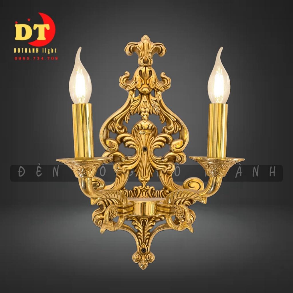 Đèn tường nến đồng cổ điển hi lạp sang trọng HTLQ DTD