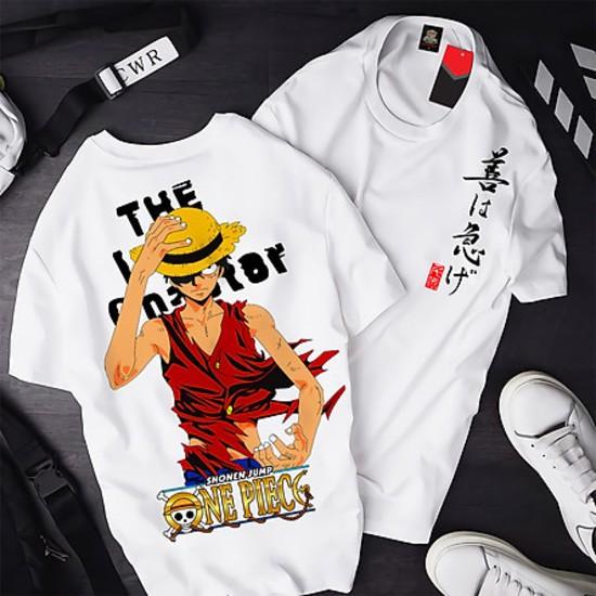 Áo thun Anime Manga One Piece Monkey D. Luffy Mũ Rơm ATT-06 Unisex Nam Nữ