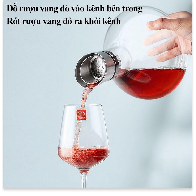 Bình chiết champagne đỏ kiểu thác