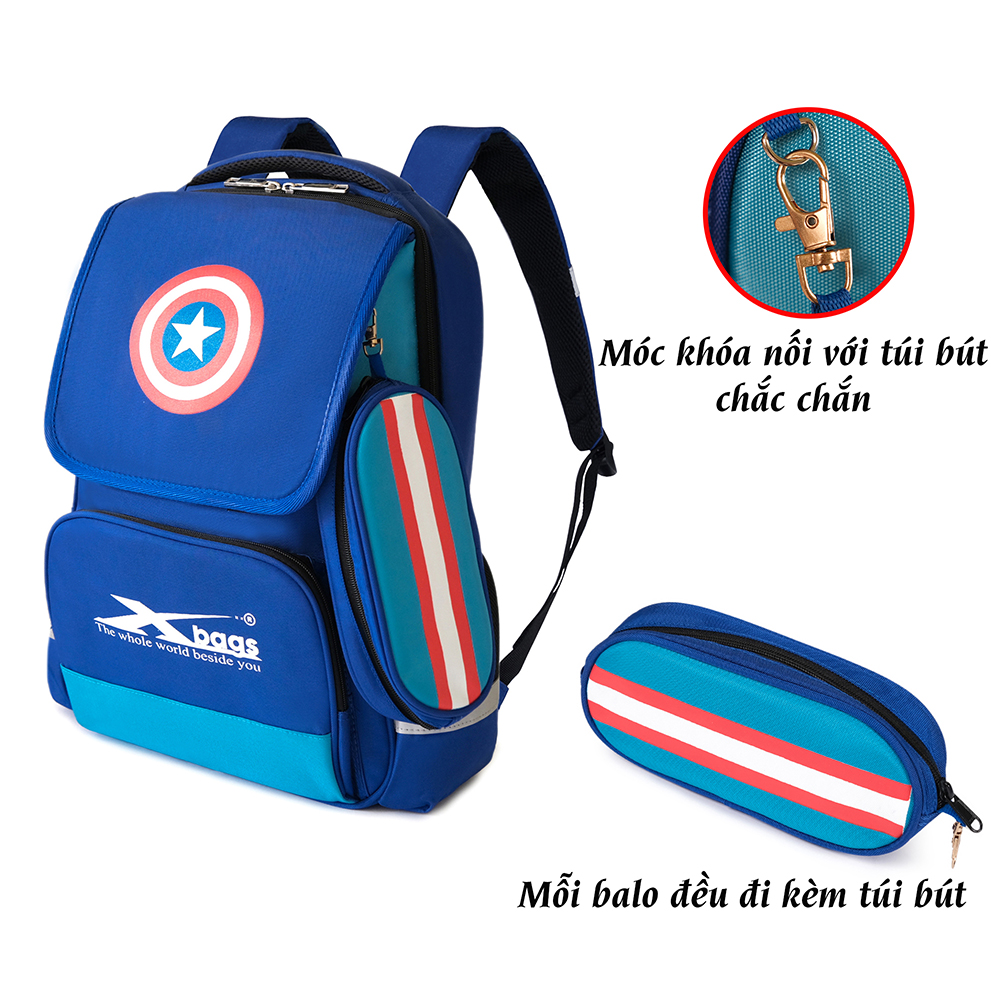 Balo học sinh nam cấp 1 Xbags Xb 3017