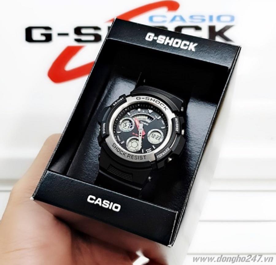 Đồng Hồ Casio Nam dây nhựa G-Shock AW-590-1ADR