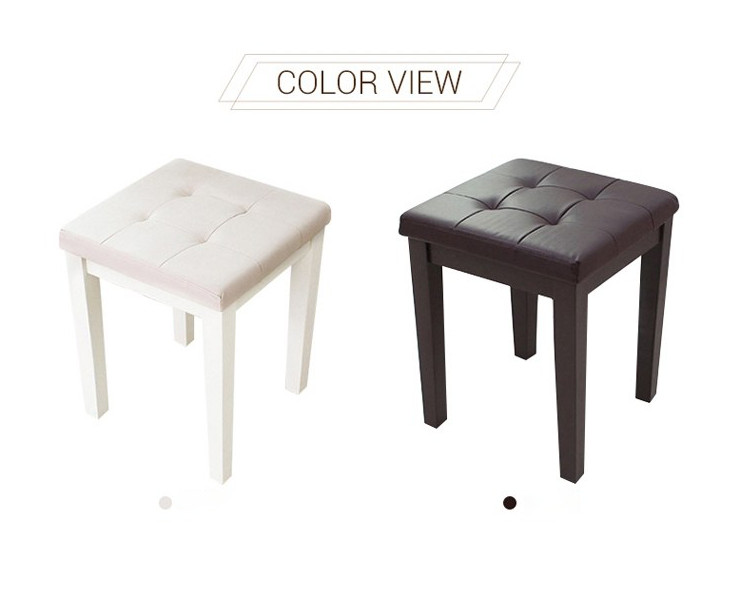 GHẾ ĐỆM BÀN TRANG ĐIỂM/ GHẾ PIANO - DRESSING STOOL - BLACK