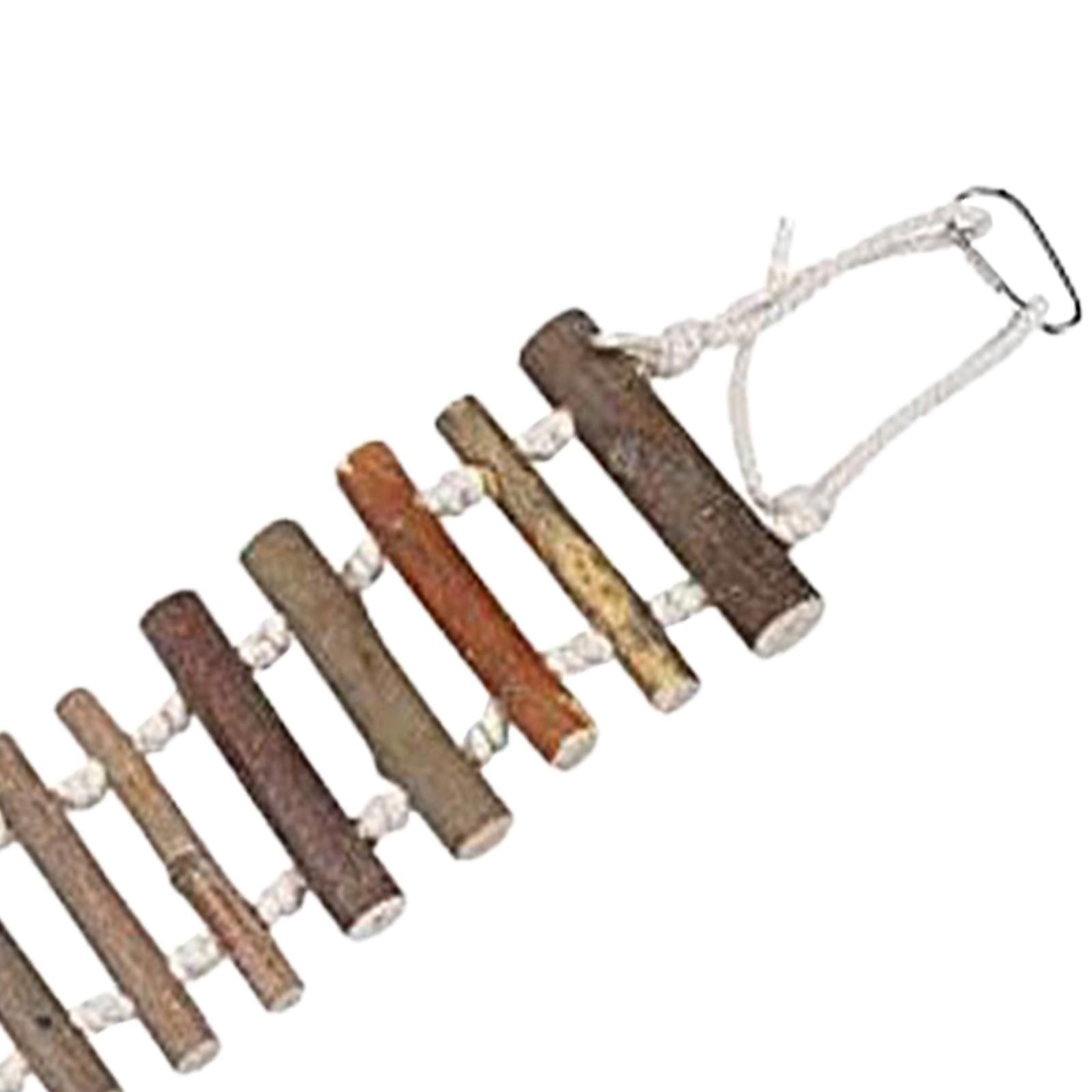 Bird Ladder Pet Bird Cage Accessories Perch Canary Stand Parrot Hamster Climbing Ladder Parrot Bridge for Budgie