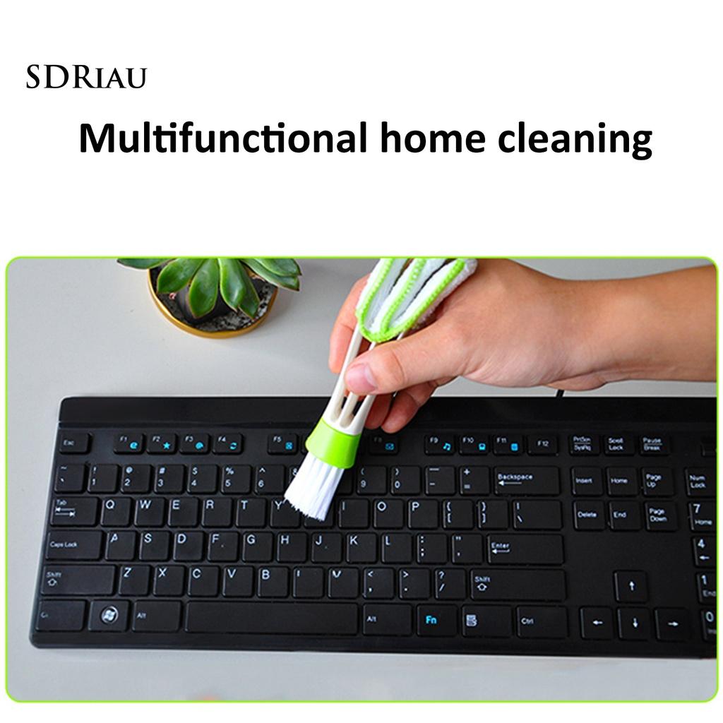 Bàn Chải Lông Mềm Hai Đầu Vệ Sinh Lỗ Thông Gió Xe Hơi