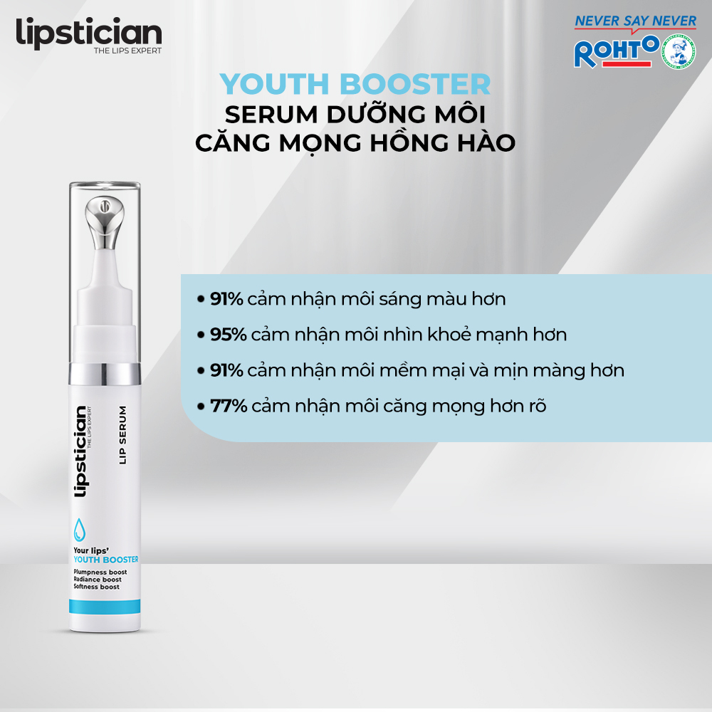 Serum dưỡng hồng môi và căng mọng Lipstician Lip Serum Youth Booster 9g