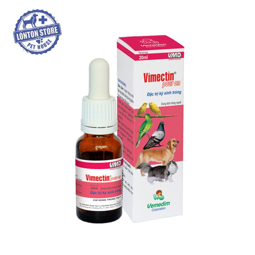 Vimectin Pour On - Nhỏ Gáy Phòng Ve, Bọ Chét, Rận, Mạt Gà Cho Chó Mèo Và  Vật Nuôi, 20Ml - Đồ Dùng Vệ Sinh Cho Chó Thương Hiệu Vemedim | Zalora.Vn