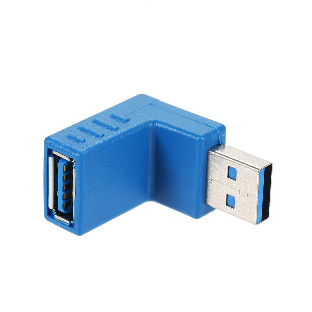 Right Angle USB3.0 AM to AF L Shape Adapter Converter USB 3.0 A Male to A Female 90 Degree Angle Plug Down