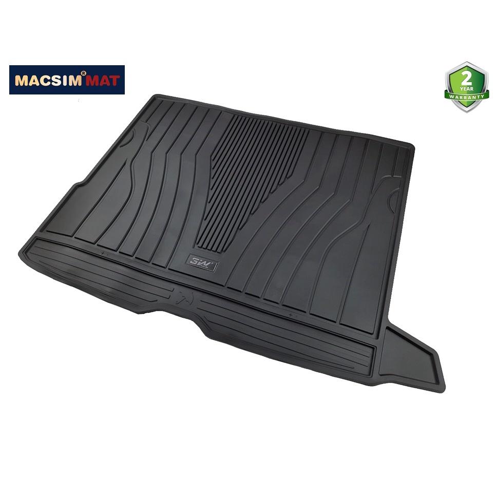 Thảm lót cốp xe ô tô Mercedes GLC nhãn hiệu Macsim 3W chất liệu TPE cao cấp màu đen