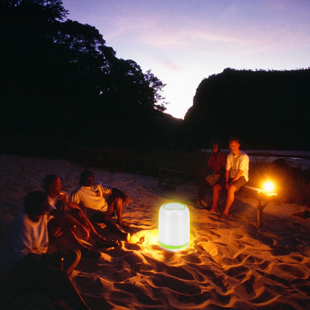 Loa iCutes L350 Bluetooth không dây Đèn LED đầy màu sắc Đèn thẻ TF LINE-IN Loa siêu trầm