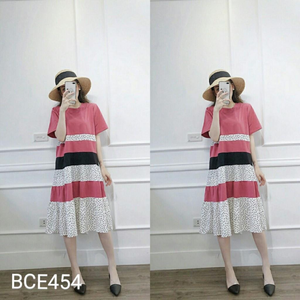 Váy Bầu Thời Trang BCE616 Dáng Xuông Dài Chất Cotton