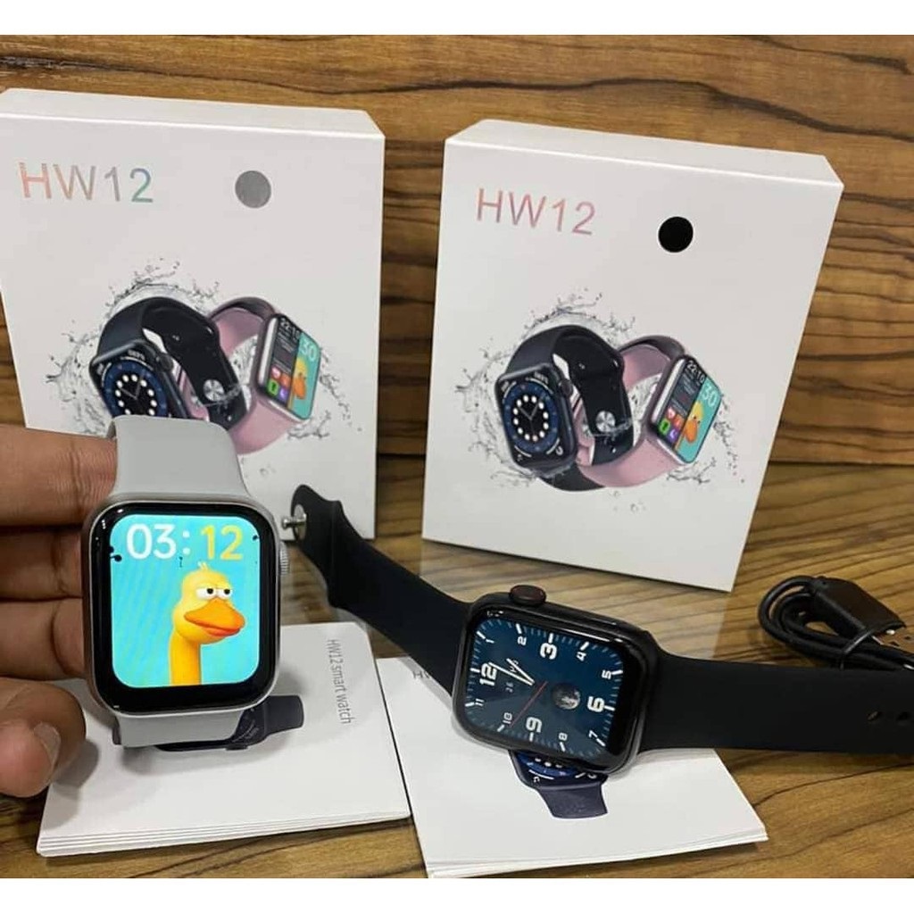 Đồng Hồ Thông Minh Smart Watch HW12 - Thiết Kế Hiện Đại Unisex, Thay Hình Nền, Theo Dõi Sức Khỏe Tập Luyện, Nghe Gọi Nhận Thông Báo, Pin Trâu - Nhiều Màu