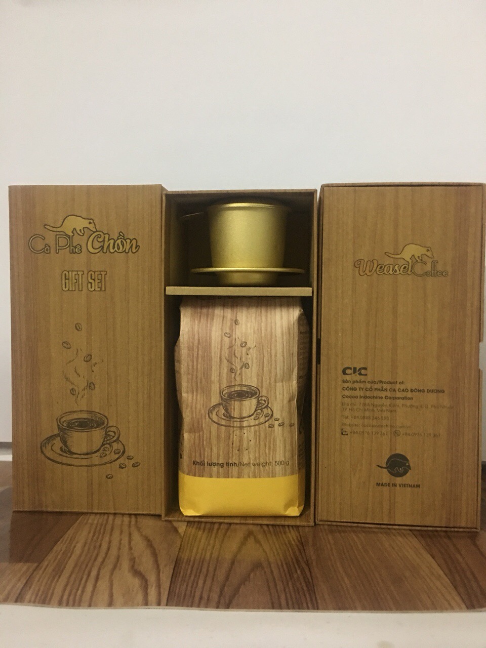 Hộp quà cà phê chồn 250g