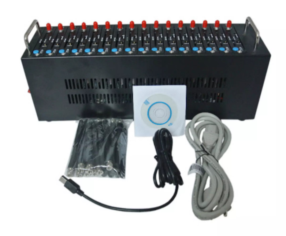 Modem GSM 16 cổng tiếp nhận / tiếp thị sử dụng để gửi SMS - Gsm Modem 16 ports