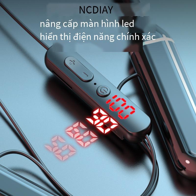 Kiểu tai nghe đeo cổ mới nhất, kiểu bùng nổ mới có thể cắm vào, màn hình kỹ thuật số, thể thao không dây, thời lượng pin chờ cực dài, tai nghe Bluetooth