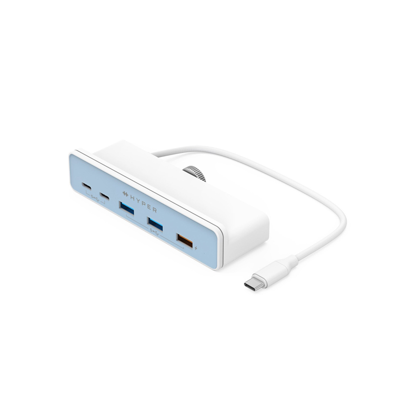 Cổng chuyển chuyên dụng dành cho iMac 24″ HYPERDRIVE 5 in 1 USB-C HUB - HD34A6 kèm 7 miếng dán theo màu iMac 24&quot; - Hàng Chính Hãng