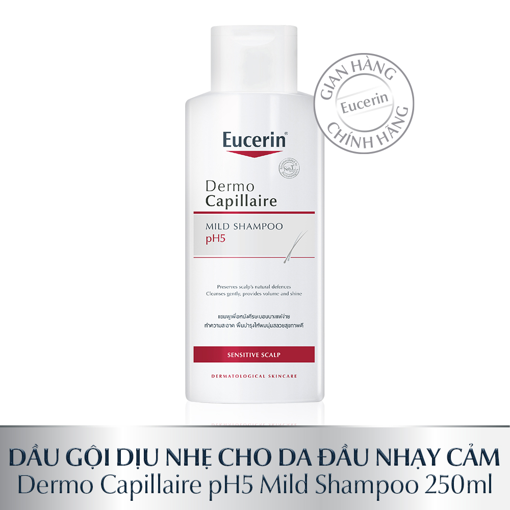 Dầu gội cho da đầu nhạy cảm Eucerin pH5 Mild Shampoo 250ml