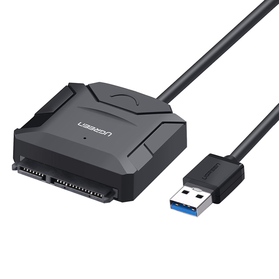 Cáp USB 3.0 To Sata Cho HDD/SSD Nguồn Phụ Ugreen - Hàng chính hãng