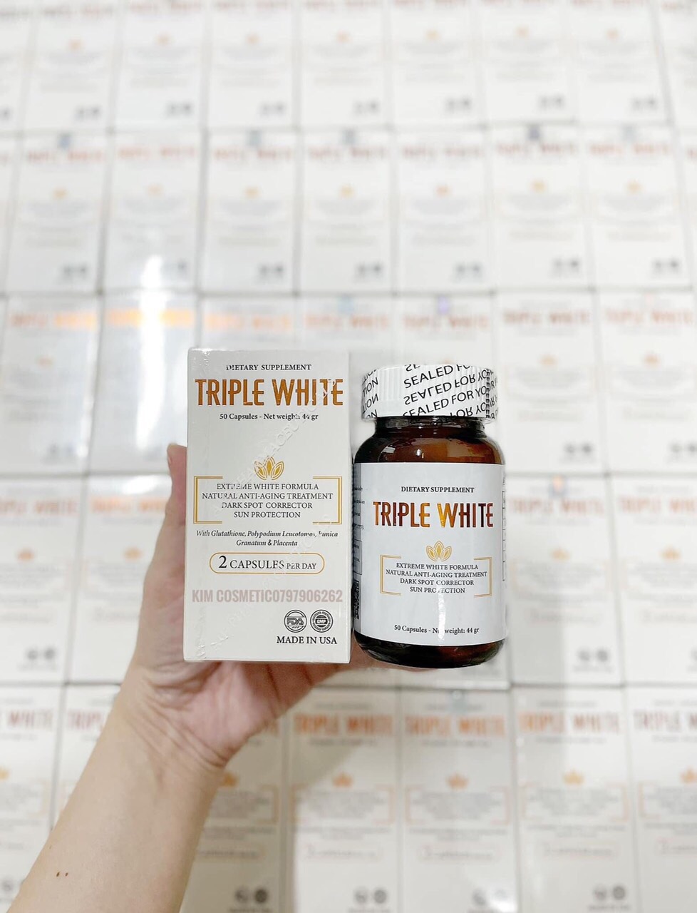 Viên Uống Hỗ Trợ Trắng Da Dietary Supplement Triple White