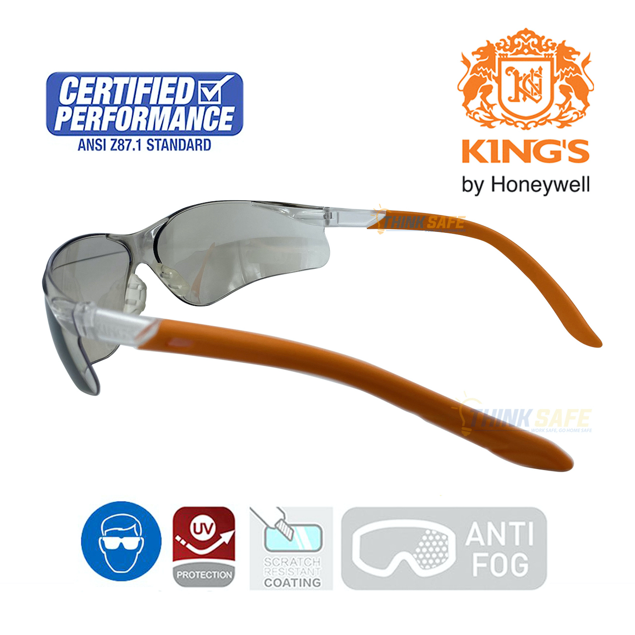 Kính bảo hộ King's KY2223 kính chống trầy xước, chống bụi, chống tia UV
