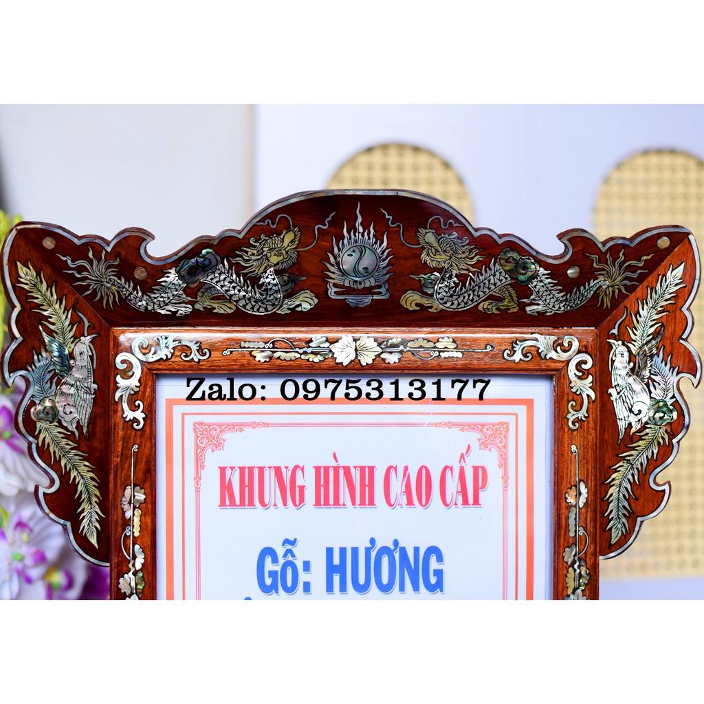 KHUNG HÌNH THỜ CẨN ỐC CAO CẤP GỖ HƯƠNG 25 X 30