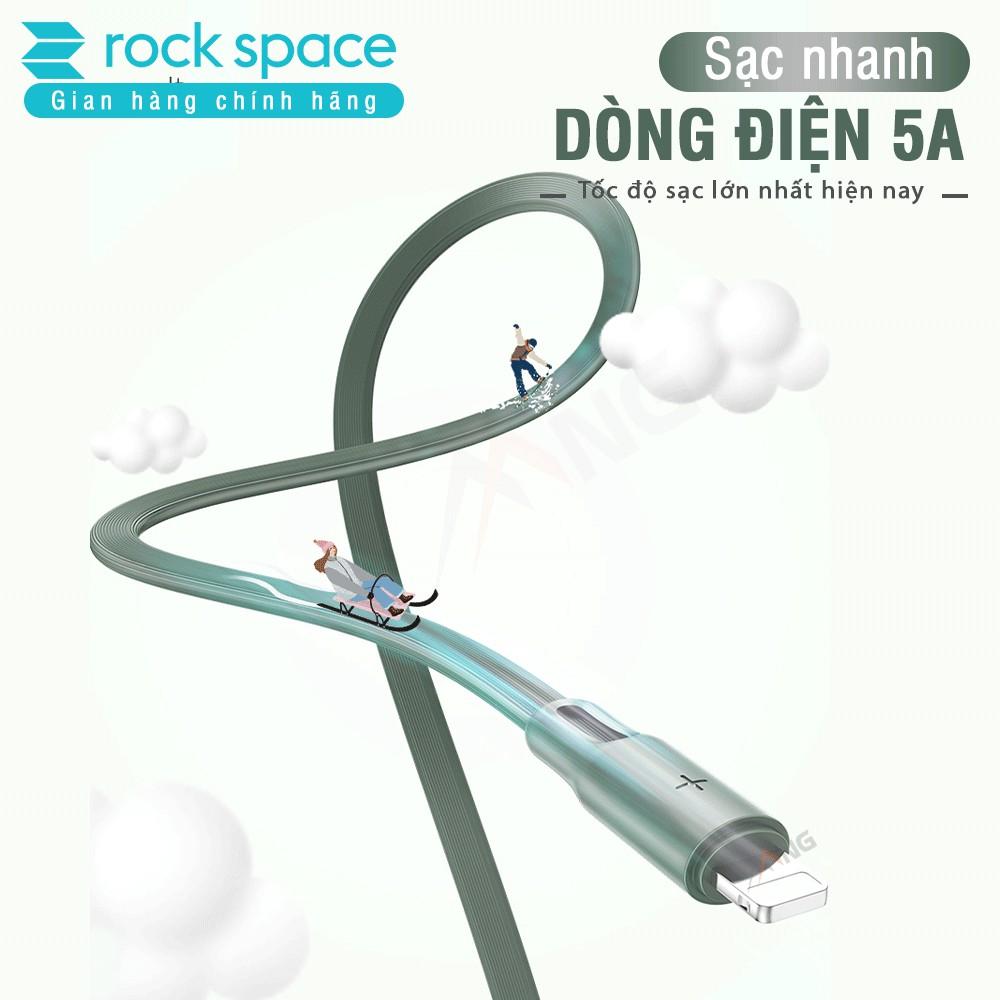 Dây Sạc Rockspace S1 dành cho IP loại tốt sạc nhanh không nóng máy dây dẹt độ dài 1m - Hàng chính hãng