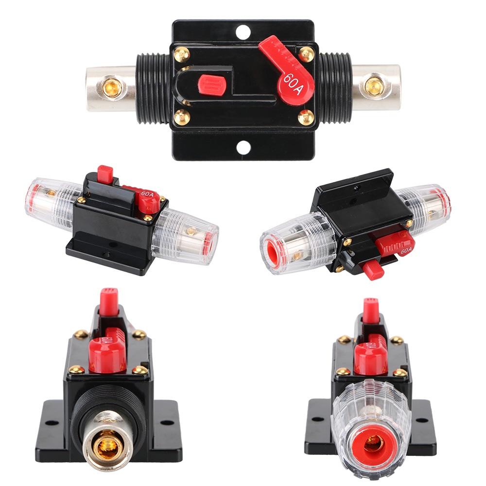 Giá Đỡ Cầu Chì Khuếch Đại Âm Thanh 12v / 24v 60a 100a Cho Xe Hơi