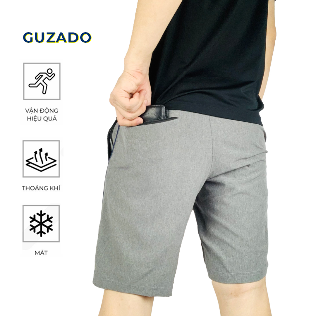 FREE SHIP Quần đùi nam GUZADO (GSR06), Quần short nam mới Không Nhăn không Nhàu, Phong Cách năng động, Form Regular Fit, sản phẩm chất lượng cao