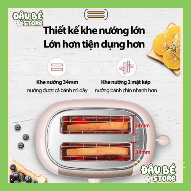 Máy Nướng Bánh Mì Bear Chính hãng DSL-601 - Kẹp nướng làm bánh mỳ Sandwich / Waffle / Bánh Quế, DAUBE - MNB002