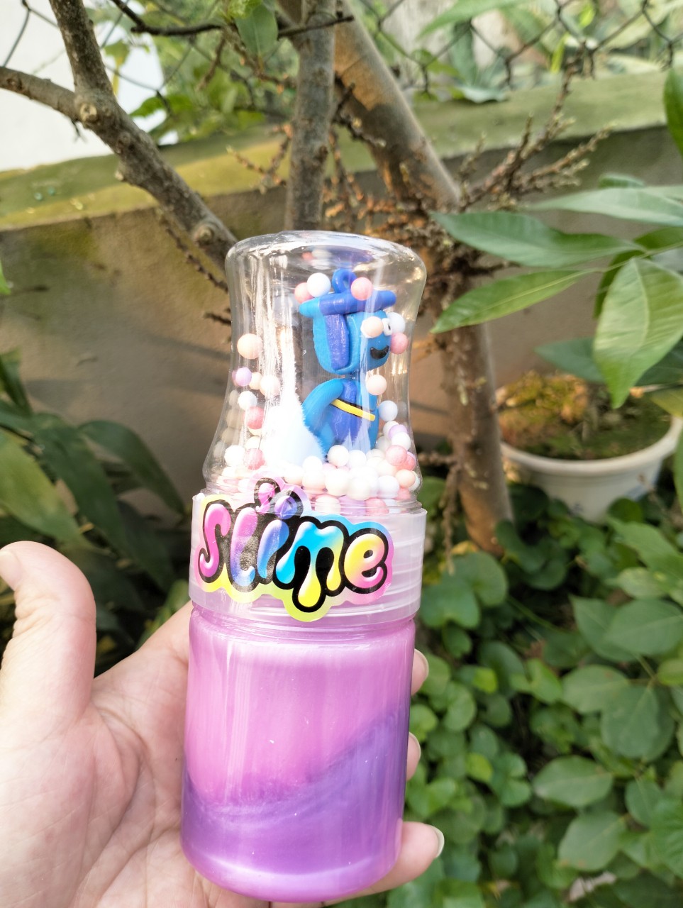 Hũ slime [ TẶNG KÈM XỐP VÀ NHÂN VẬT HOẠT HÌNH] siêu thích, siêu đã, siêu vui, shop giao màu ngẫu nhiên