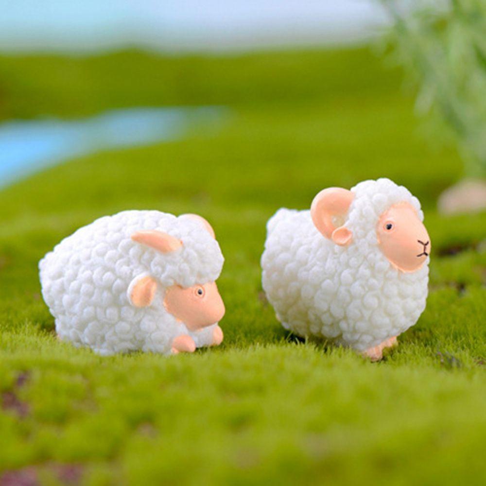 (CHỌN MẪU) Phụ Kiện Trang Trí Tiểu Cảnh Terrarium Chú Cừu Trắng Đáng Yêu Trang Trí Cho Cây Xanh, Bonsai, Bể Cá